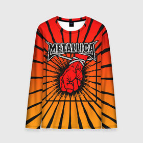 Мужской лонгслив 3D с принтом Metallica в Екатеринбурге, 100% полиэстер | длинные рукава, круглый вырез горловины, полуприлегающий силуэт | anger | fans | metall | metallica | st | альбом | альбома | группа | логотип | металл | металлика | обложка | фанат