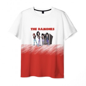 Мужская футболка 3D с принтом The Ramones в Екатеринбурге, 100% полиэфир | прямой крой, круглый вырез горловины, длина до линии бедер | Тематика изображения на принте: 