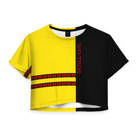 Женская футболка 3D укороченная с принтом Wu-Tang в Екатеринбурге, 100% полиэстер | круглая горловина, длина футболки до линии талии, рукава с отворотами | clan | ghostface killah | gza | raekwon | rap | the rza | wu tang | wutang | восточный | ву | вутан | вутанг | гангста | клан | реп | репак | рэп | тан | танг | хип хоп | хипхоп