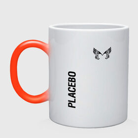 Кружка хамелеон с принтом Placebo в Екатеринбурге, керамика | меняет цвет при нагревании, емкость 330 мл | placebo | альтернативный | инди | индирок | плацебо | рок