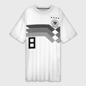 Платье-футболка 3D с принтом Kroos home WC 2018 в Екатеринбурге,  |  | cup | fifa | russia | world | германия | кросс | мира | россия | тони | фифа | чемпионат | чемпионы