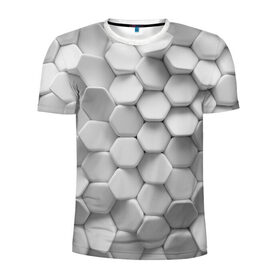 Мужская футболка 3D спортивная с принтом Геометрическая живопись в Екатеринбурге, 100% полиэстер с улучшенными характеристиками | приталенный силуэт, круглая горловина, широкие плечи, сужается к линии бедра | cube | cubisme | коллаж | куб | кубизм | пабло | пикассо | сезанновский | синтетический
