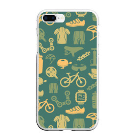 Чехол для iPhone 7Plus/8 Plus матовый с принтом Велосипед Текстура в Екатеринбурге, Силикон | Область печати: задняя сторона чехла, без боковых панелей | байк | велик | вело | велосипед | велосипеды | велоспорт | с велосипедом | спорт