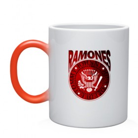Кружка хамелеон с принтом Ramones в Екатеринбурге, керамика | меняет цвет при нагревании, емкость 330 мл | ramone | ramones | группа | джонни | джоуи | ди ди томми | марки | панк | поп | раманес | раманэс | рамон | рамонес | рамонэс | рамоун | рамоунз | рамоунс | рок | хард | хардрок