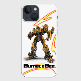 Чехол для iPhone 13 mini с принтом Bumblebee в Екатеринбурге,  |  | bumblebee | бамблби | герой | камаро | прайм | трансформеры | фильм | шевроле