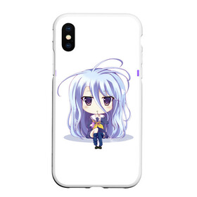 Чехол для iPhone XS Max матовый с принтом No Game No Life в Екатеринбурге, Силикон | Область печати: задняя сторона чехла, без боковых панелей | anime | manga | no game no life | аниме | без игры жизни нет | манга