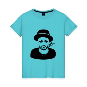 Женская футболка хлопок с принтом Агата Кристи в Екатеринбурге, 100% хлопок | прямой крой, круглый вырез горловины, длина до линии бедер, слегка спущенное плечо | агата кристи | группа | самойлов