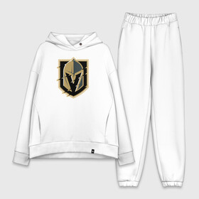 Женский костюм хлопок Oversize с принтом Vegas Golden Knights в Екатеринбурге,  |  | nhl | stanley cup | vegas golden knights | vegas knights | вегас голден найтс | вегас найтс | кубок стенли | кубок стэнли | нхл | хоккей | хоккейный клуб