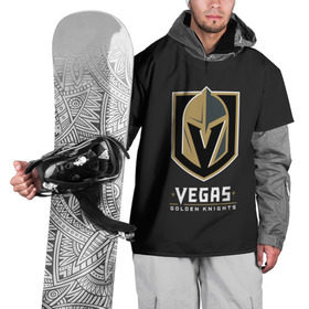 Накидка на куртку 3D с принтом Vegas Golden Knights в Екатеринбурге, 100% полиэстер |  | 