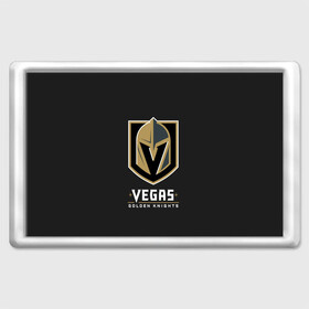 Магнит 45*70 с принтом Vegas Golden Knights в Екатеринбурге, Пластик | Размер: 78*52 мм; Размер печати: 70*45 | 