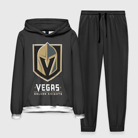 Мужской костюм 3D (с толстовкой) с принтом Vegas Golden Knights в Екатеринбурге,  |  | 