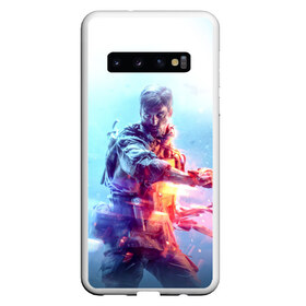 Чехол для Samsung Galaxy S10 с принтом Battlefield 5 Man в Екатеринбурге, Силикон | Область печати: задняя сторона чехла, без боковых панелей | Тематика изображения на принте: battlefield | battlefield5 | battlefieldv | батла | батлфилд | батлфилд5 | игра