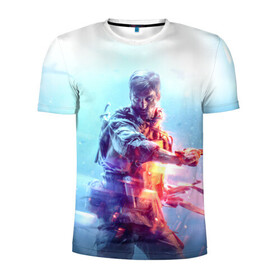Мужская футболка 3D спортивная с принтом Battlefield 5 Man в Екатеринбурге, 100% полиэстер с улучшенными характеристиками | приталенный силуэт, круглая горловина, широкие плечи, сужается к линии бедра | battlefield | battlefield5 | battlefieldv | батла | батлфилд | батлфилд5 | игра