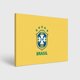Холст прямоугольный с принтом Сборная Бразилии в Екатеринбурге, 100% ПВХ |  | сборная бразилии | футбол