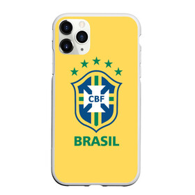 Чехол для iPhone 11 Pro матовый с принтом Сборная Бразилии в Екатеринбурге, Силикон |  | Тематика изображения на принте: сборная бразилии | футбол