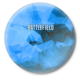 Значок с принтом Battlefield в Екатеринбурге,  металл | круглая форма, металлическая застежка в виде булавки | 