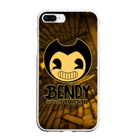 Чехол для iPhone 7Plus/8 Plus матовый с принтом Bendy and the ink machine (33) в Екатеринбурге, Силикон | Область печати: задняя сторона чехла, без боковых панелей | bendy | bendy and the ink machine | бенди | бенди и чернильная машина