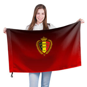Флаг 3D с принтом Сборная Бельгии в Екатеринбурге, 100% полиэстер | плотность ткани — 95 г/м2, размер — 67 х 109 см. Принт наносится с одной стороны | сборная бельгии | футбол  | чемпионат мира