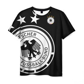 Мужская футболка 3D с принтом Сборная Германии Exclusive в Екатеринбурге, 100% полиэфир | прямой крой, круглый вырез горловины, длина до линии бедер | германия | европы | мира | сборная | футбол | чемпионат | чм