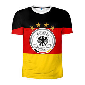 Мужская футболка 3D спортивная с принтом Сборная Германии флаг в Екатеринбурге, 100% полиэстер с улучшенными характеристиками | приталенный силуэт, круглая горловина, широкие плечи, сужается к линии бедра | Тематика изображения на принте: германия | европы | мира | чемпионат | чм