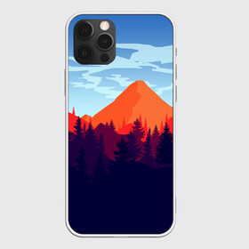 Чехол для iPhone 12 Pro с принтом Firewatch collection в Екатеринбурге, силикон | область печати: задняя сторона чехла, без боковых панелей | art | campo santo | firewatch | game | горы | закат | игра | лес | пейзаж | пожарный дозор | солнце | холмы