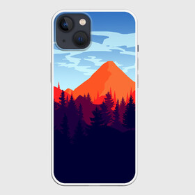Чехол для iPhone 13 с принтом Firewatch collection в Екатеринбурге,  |  | art | campo santo | firewatch | game | горы | закат | игра | лес | пейзаж | пожарный дозор | солнце | холмы