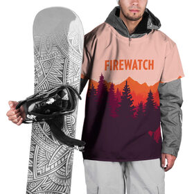 Накидка на куртку 3D с принтом FIREWATCH в Екатеринбурге, 100% полиэстер |  | art | campo santo | firewatch | game | горы | закат | игра | лес | пейзаж | пожарный дозор | солнце | холмы