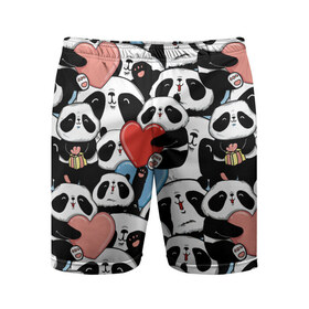 Мужские шорты 3D спортивные с принтом Пандяшки в Екатеринбурге,  |  | baby | cute | fun | gift | happy | heart | panda | paw | smile | белый | красный | лапа | малыш | милый | мягкий | нежный | няшный | панда | подарок | радость | розовый | сердце | счастье | сюрприз | улыбка | черный