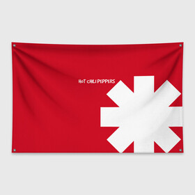 Флаг-баннер с принтом Red Hot Chili Peppers в Екатеринбурге, 100% полиэстер | размер 67 х 109 см, плотность ткани — 95 г/м2; по краям флага есть четыре люверса для крепления | red hot chili peppers | rhcp | перцы | ред хот чили пепперс | рхчп | рэд