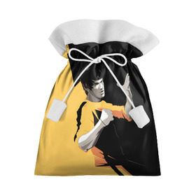 Подарочный 3D мешок с принтом Bruce Lee в Екатеринбурге, 100% полиэстер | Размер: 29*39 см | Тематика изображения на принте: bruce lee | актер | боец | воин | звезда | карате