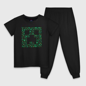 Детская пижама хлопок с принтом Minecraft (New collection 2018) в Екатеринбурге, 100% хлопок |  брюки и футболка прямого кроя, без карманов, на брюках мягкая резинка на поясе и по низу штанин
 | Тематика изображения на принте: 0x000000123 | minecraft | майнкрафт