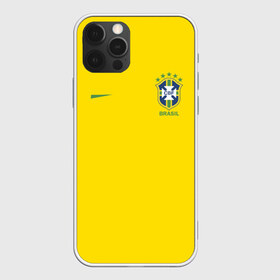 Чехол для iPhone 12 Pro Max с принтом Бразилия форма (без надписи сзади) в Екатеринбурге, Силикон |  | Тематика изображения на принте: brasil | championship | cup | football | team | world |  чемпионат мира | бразилии | бразилия | форма | футбол | чм