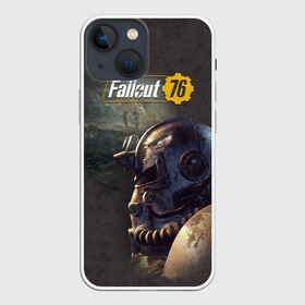 Чехол для iPhone 13 mini с принтом Fallout 76 в Екатеринбурге,  |  | fallout | fallout 76 | future | rpg | valt tec | war | wasteland | будущее | война | костюм | постапокалипсис | рпг | фалаут | фолаут | фоллаут | фолыч | ядерная пустошь
