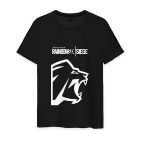Мужская футболка хлопок с принтом Rainbow Six | Siege (Lion) в Екатеринбурге, 100% хлопок | прямой крой, круглый вырез горловины, длина до линии бедер, слегка спущенное плечо. | 0x000000123 | e3 | lion | pro | rainbow six siege | леон | осада | рейнбоу сикс | сиейдж