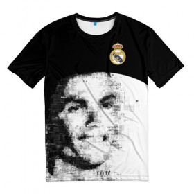 Мужская футболка 3D с принтом Ronaldo Real Exclusive в Екатеринбурге, 100% полиэфир | прямой крой, круглый вырез горловины, длина до линии бедер | 