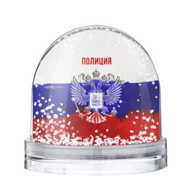 Водяной шар с принтом Полиция Российский флаг в Екатеринбурге, Пластик | Изображение внутри шара печатается на глянцевой фотобумаге с двух сторон | 