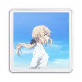 Магнит 55*55 с принтом Violet Evergarden в Екатеринбурге, Пластик | Размер: 65*65 мм; Размер печати: 55*55 мм | Тематика изображения на принте: evergarden | violet | violet evergarden | вайолет | вайолет эвергарден | эвергарден