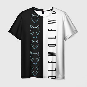 Мужская футболка 3D с принтом Дикое обоняние в Екатеринбурге, 100% полиэфир | прямой крой, круглый вырез горловины, длина до линии бедер | вой | волк | дикий | днк | серый | собака | стая | степь | тайга | тундра | хищник | шакал | эволюция