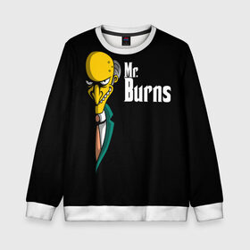 Детский свитшот 3D с принтом Mr. Burns (Simpsons) в Екатеринбурге, 100% полиэстер | свободная посадка, прямой крой, мягкая тканевая резинка на рукавах и понизу свитшота | burns | mr | mr. burns | simpsons | мистер бернс | симпсоны