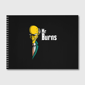 Альбом для рисования с принтом Mr Burns (Simpsons) в Екатеринбурге, 100% бумага
 | матовая бумага, плотность 200 мг. | burns | mr | mr. burns | simpsons | мистер бернс | симпсоны