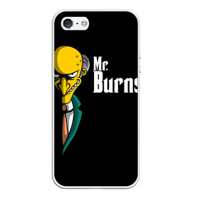 Чехол для iPhone 5/5S матовый с принтом Mr Burns (Simpsons) в Екатеринбурге, Силикон | Область печати: задняя сторона чехла, без боковых панелей | burns | mr | mr. burns | simpsons | мистер бернс | симпсоны