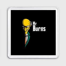Магнит 55*55 с принтом Mr. Burns (Simpsons) в Екатеринбурге, Пластик | Размер: 65*65 мм; Размер печати: 55*55 мм | burns | mr | mr. burns | simpsons | мистер бернс | симпсоны