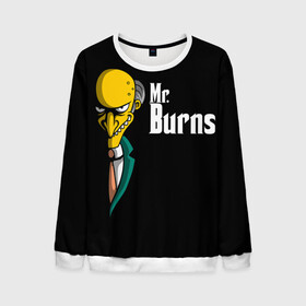 Мужской свитшот 3D с принтом Mr. Burns (Simpsons) в Екатеринбурге, 100% полиэстер с мягким внутренним слоем | круглый вырез горловины, мягкая резинка на манжетах и поясе, свободная посадка по фигуре | burns | mr | mr. burns | simpsons | мистер бернс | симпсоны