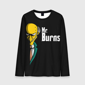 Мужской лонгслив 3D с принтом Mr. Burns (Simpsons) в Екатеринбурге, 100% полиэстер | длинные рукава, круглый вырез горловины, полуприлегающий силуэт | burns | mr | mr. burns | simpsons | мистер бернс | симпсоны