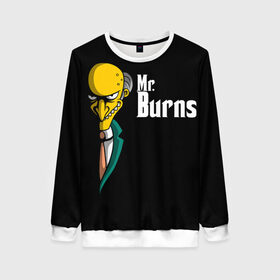 Женский свитшот 3D с принтом Mr Burns (Simpsons) в Екатеринбурге, 100% полиэстер с мягким внутренним слоем | круглый вырез горловины, мягкая резинка на манжетах и поясе, свободная посадка по фигуре | burns | mr | mr. burns | simpsons | мистер бернс | симпсоны