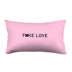 Подушка 3D антистресс с принтом FAKE LOVE_pink в Екатеринбурге, наволочка — 100% полиэстер, наполнитель — вспененный полистирол | состоит из подушки и наволочки на молнии | Тематика изображения на принте: bangtan boys | bts | бантаны | бтс