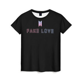 Женская футболка 3D с принтом TEAR BTS в Екатеринбурге, 100% полиэфир ( синтетическое хлопкоподобное полотно) | прямой крой, круглый вырез горловины, длина до линии бедер | bangtan boys | bts | бантаны | бтс