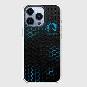 Чехол для iPhone 13 Pro с принтом TEAM LIQUID E SPORT в Екатеринбурге,  |  | 2019 | blue | cybersport | esport | liquid | logo | pro league | sci fi | team | team liquid | броня | киберспорт | логотип | ромб | текстура | тим ликвид | фирменные цвета