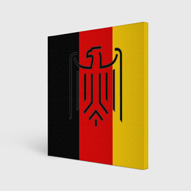 Холст квадратный с принтом German eagle в Екатеринбурге, 100% ПВХ |  | герб | германский | немецкий | орел | флаг