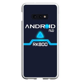 Чехол для Samsung S10E с принтом ANDROID RK800 CONNOR в Екатеринбурге, Силикон | Область печати: задняя сторона чехла, без боковых панелей | connor | cyberlife | detroit become human | deviant | kara | markus | ps4 | rk800 |  detroit: become human | детроит | детроит: стать человеком | игры | кара | коннор | конор | кэра | маркус | пиратs | эксклюзив